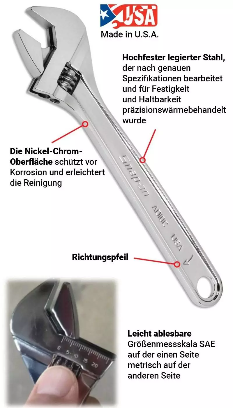 New-Adjustable-Wrenches-GERMAN 5 New Adjustable Wrenches GERMAN